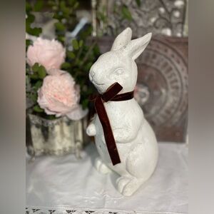 Becki Owens white ceramic bunny rabbit spring Easter decor French country farm